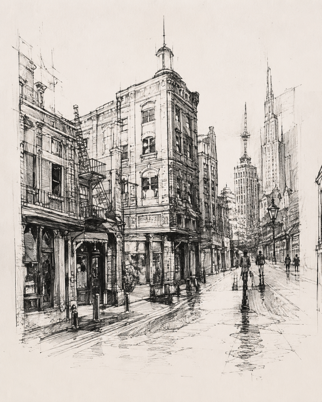 Lost in the streets sketch